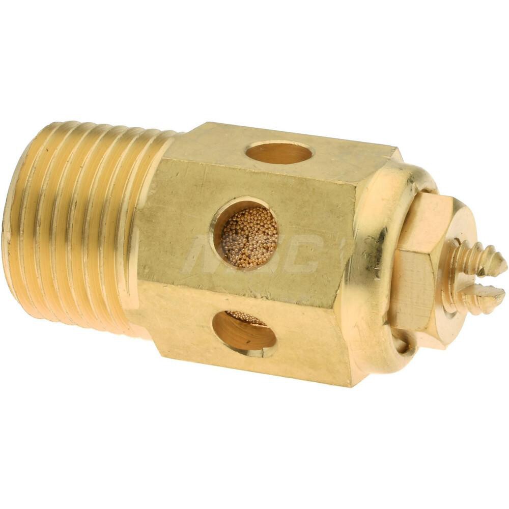 Pneumatic Speed Control Muffler: 3/8" Male NPT, 40 CFM