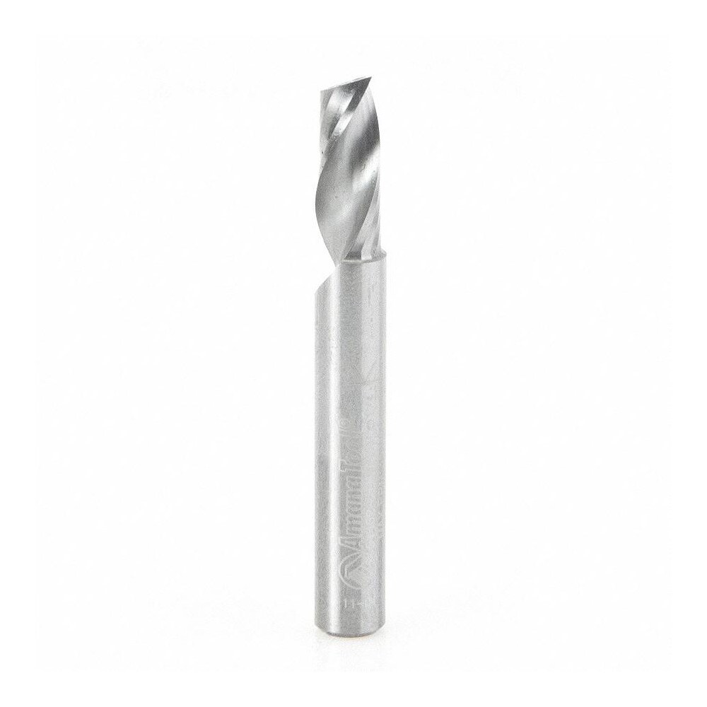 Spiral Router Bit: 0.25" Dia, 0.625" LOC, 1/4" Shank Dia, Upcut