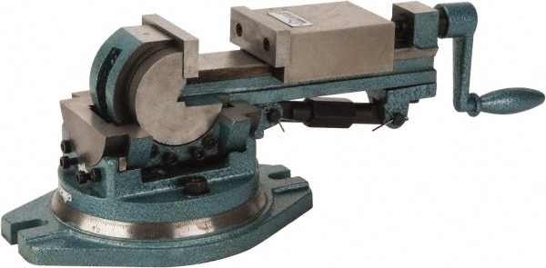 Gibraltar 110951 Machine Vise: 3" Jaw Width, 3-Way Angle, Swivel Base Image