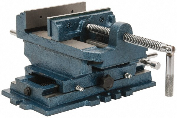 5-3/4" Jaw Opening Capacity x 1-1/2" Throat Depth, Horizontal Drill Press Vise