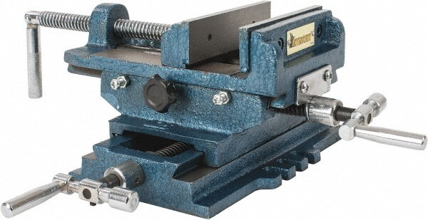 5-5/16" Jaw Opening Capacity x 1-5/16" Throat Depth, Horizontal Drill Press Vise
