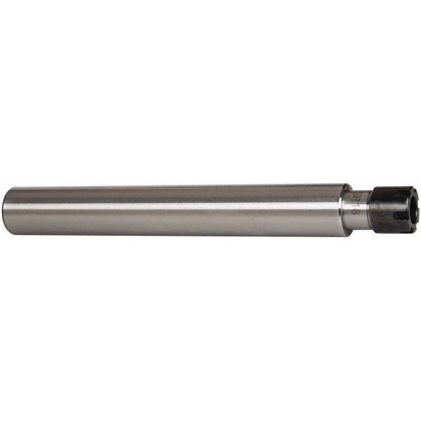 Collet Chuck: 0.019 to 0.394" Capacity, ER Collet, 1" Shank Dia, Straight Shank