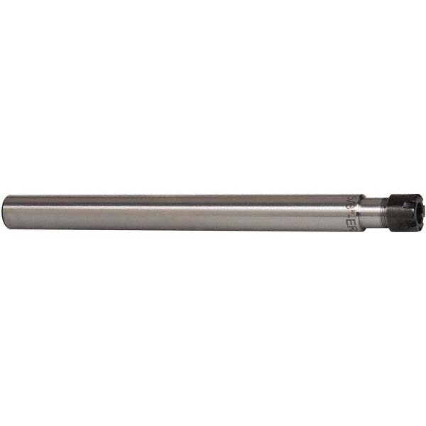 Collet Chuck: 0.019 to 0.276" Capacity, ER Collet, Straight Shank