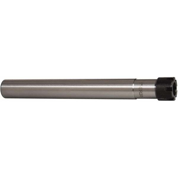 Collet Chuck: 0.039 to 0.512" Capacity, ER Collet, 1" Shank Dia, Straight Shank