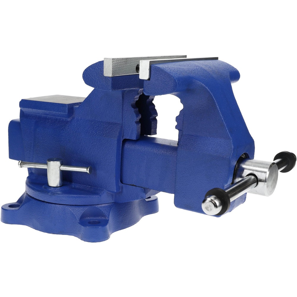 Bench & Pipe Combination Vise: 6.5" Jaw Width, 5-1/2" Jaw Opening, 3-11/16" Throat Depth