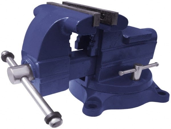 Gibraltar G56413 Bench & Pipe Combination Vise: 6.5" Jaw Width, 5-1/2" Jaw Opening, 3-11/16" Throat Depth 