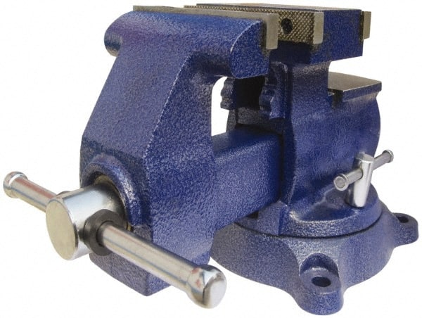 Gibraltar CBV045-1 Bench & Pipe Combination Vise: 5.5" Jaw Width, 6" Jaw Opening, 3-3/4" Throat Depth 