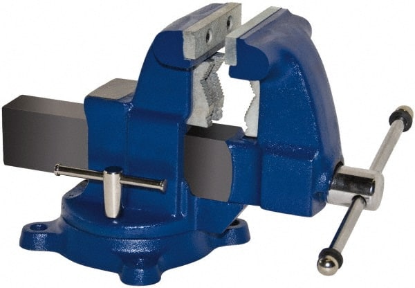 Gibraltar G56398 Bench & Pipe Combination Vise: 6.5" Jaw Width, 6-1/2" Jaw Opening, 5-1/2" Throat Depth 