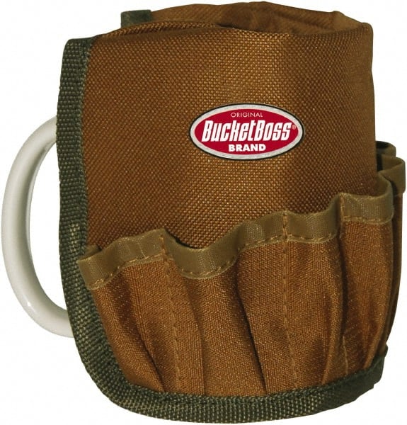 Tool Pouch: 12 Pockets, Polyester, Brown
