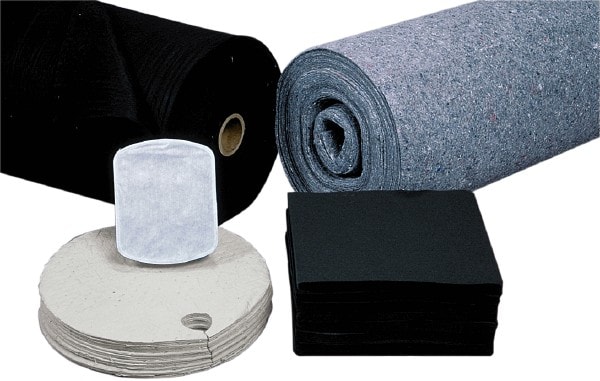 PRO-SAFE IR300-FR Sorbent Pad: Universal Use, 3 Wide, 300 Long, 84 gal, Dark Gray Image