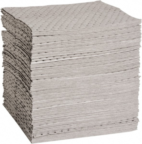 PRO-SAFE UQ100-FF-IND Sorbent Pad: Universal Use, 15" Wide, 17" Long, 36 gal, Gray Image