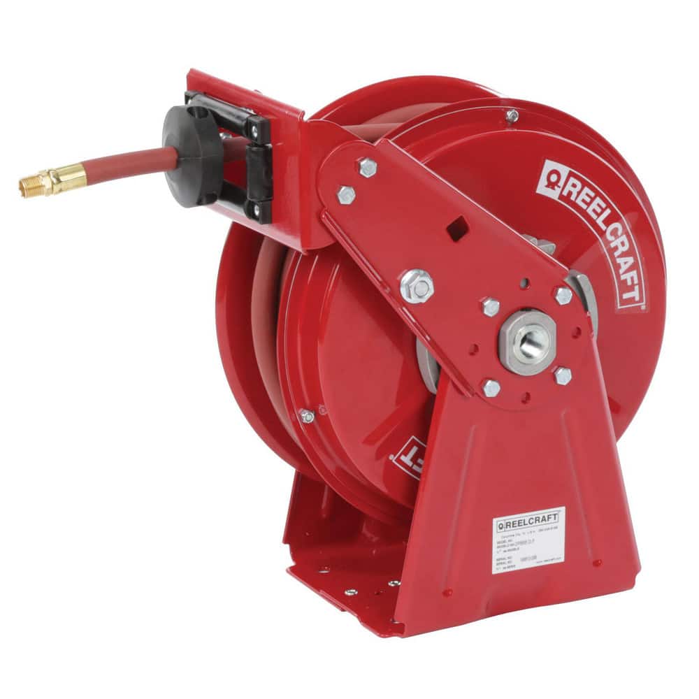 Reelcraft DP5835 OLP Hose Reel with Hose: 1/2" ID Hose x 35, Spring Retractable 