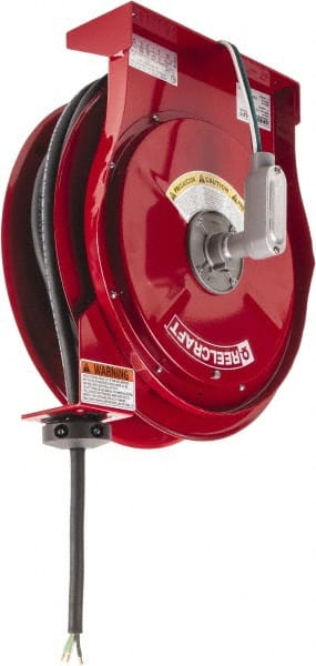 Reelcraft - Cord & Cable Reel: 10 AWG, 50' Long, Flying Lead End