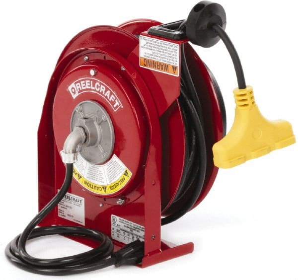 Reelcraft 12/3 45' Triple Outlet Power Cord Reel L 4545 123 9