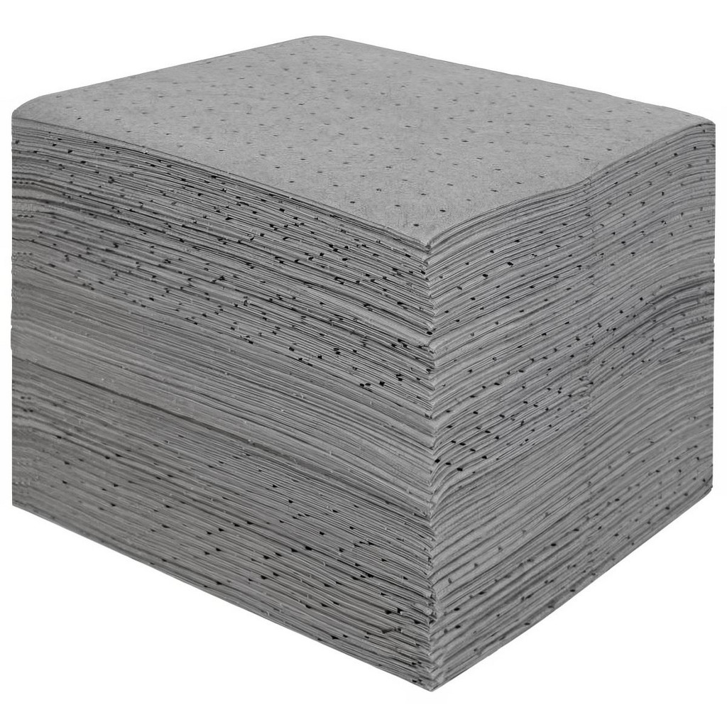 PRO-SAFE Sorbent Pad: For Universal Use, 17" x 15", 24 gal, Grey - Polypropylene | Part #PSUQEP100-FF-PRO