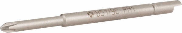 Wera Screwdriver Insert Bit: #1 Point, 4 mm Drive - 2-1/2" OAL | 10-Pack | Part #05135277001