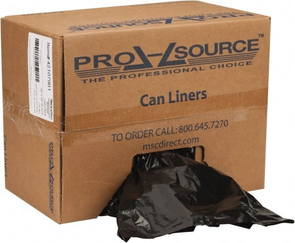 PRO-SOURCE PST3858XXHFB Trash Bag: 60 gal, 1.65 mil, Pack of (100) 