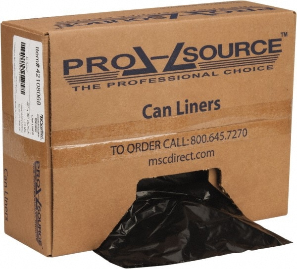 PRO-SOURCE PSRST4046XHB Trash Bag: 45 gal, 1.1 mil, Pack of (125) Image