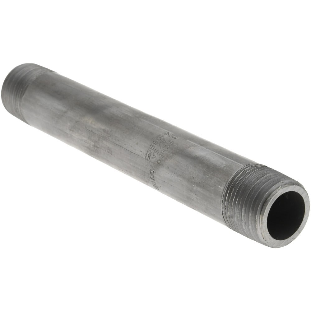 Black Pipe Nipple: 3/4" Dia x 7" Long, Schedule 80