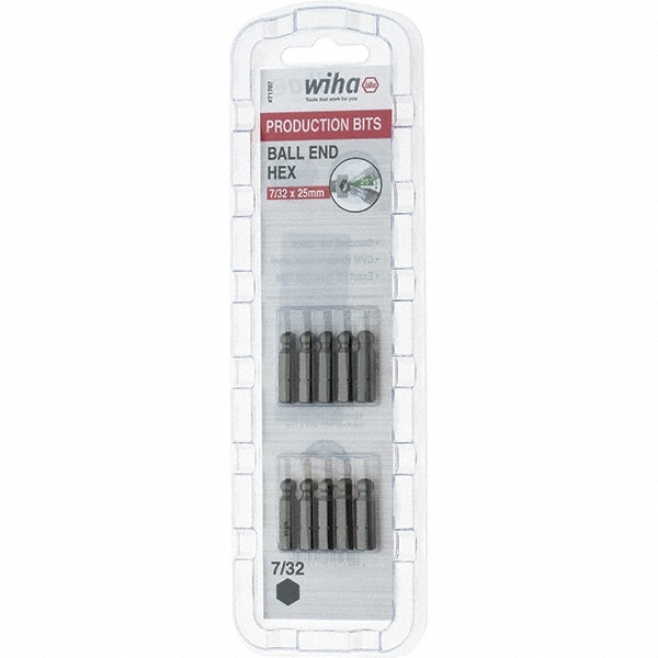 Wiha 71707 Screwdriver Insert Bit: 6.3 mm Drive, 25 mm OAL Image