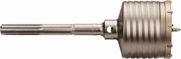 3-9/16" Dia, SDS-Max Shank, Carbide-Tipped Rotary & Hammer Drill Bit - 3" Usable Length, 11-3/8" OAL