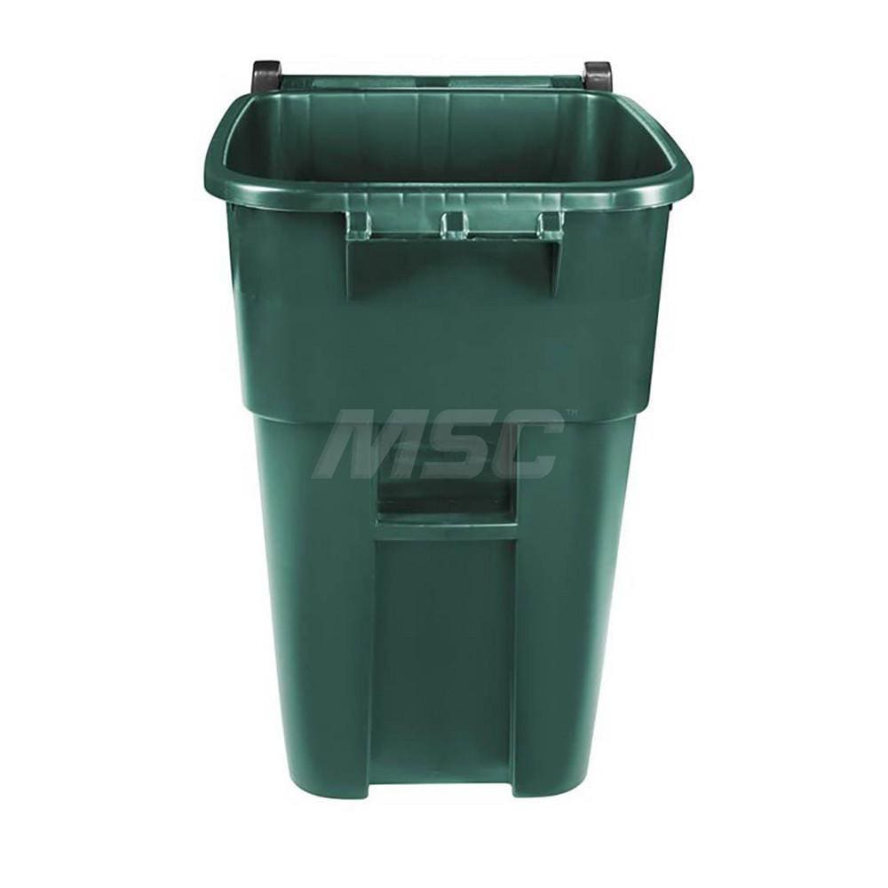 Rubbermaid Brute Rollout Trash Can, 50 GAL, with Wheels, Green