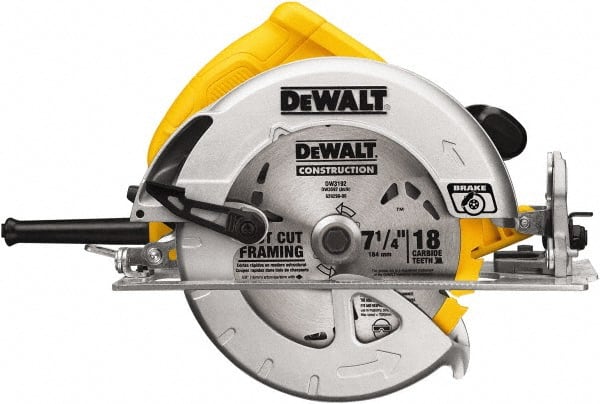 DeWALT 15 Amps, 7-1/4″ Blade Diam, 5,200 RPM, Electric Circular Saw  42238055 MSC Industrial Supply