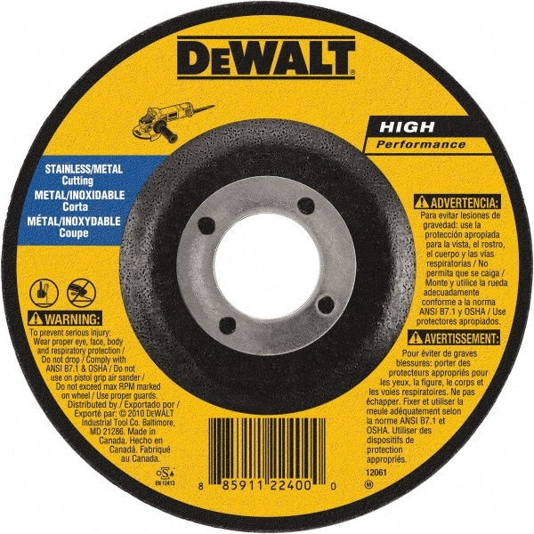 DeWALT Cutoff Wheel 6 Dia 0.045 Thick 7 8 Hole Aluminum