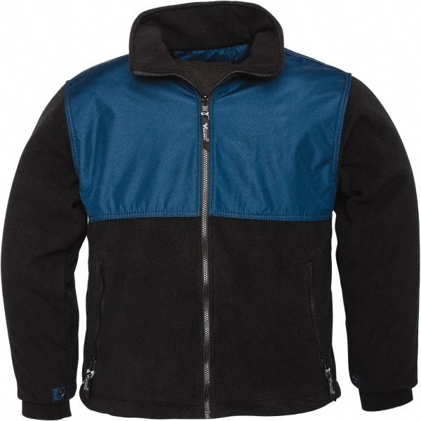 Viking - Heated Jacket: Size Large, Black & Navy, Polyester PVC ...