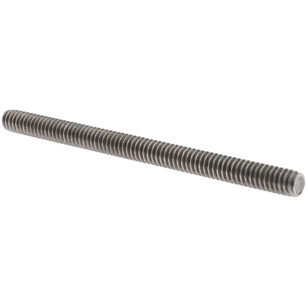 Made in USA - General-Purpose Threaded Rod: 1/4-20, Stainless Steel ...