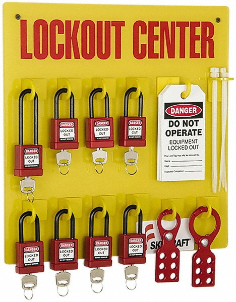 10 Keyed Different Lockout Tagout Padlocks - LOTO Safety Locks For Workplace Lock Out