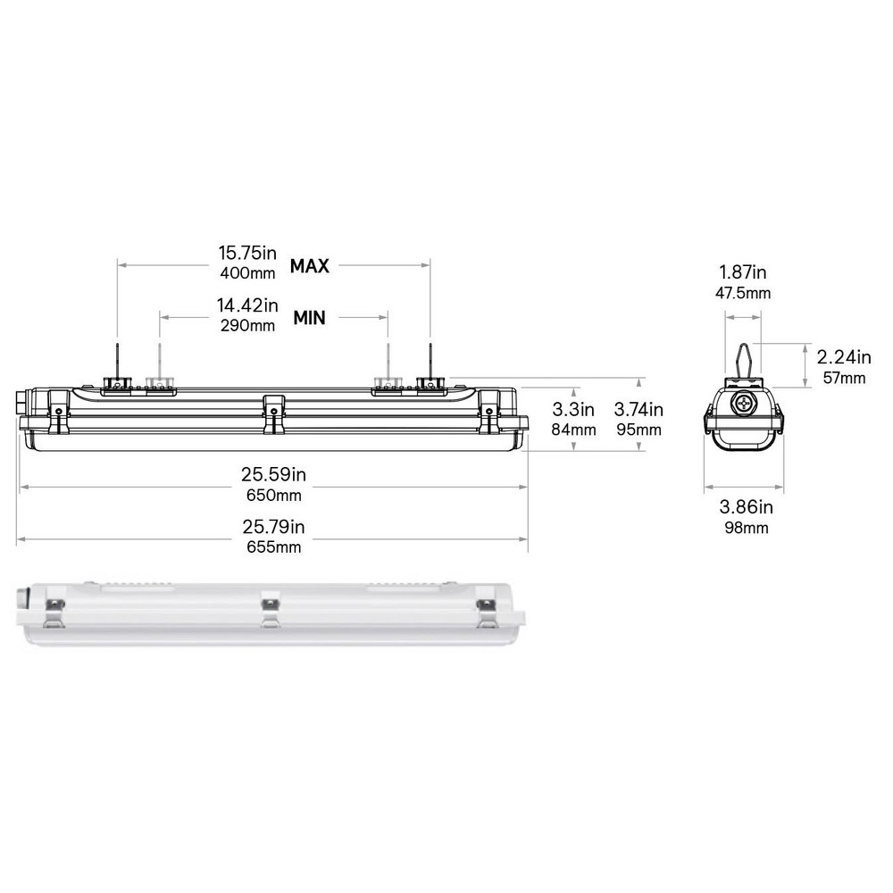 Philips - Strip Light Fixtures: Lamp Type: LED; Mounting Type: Cable ...
