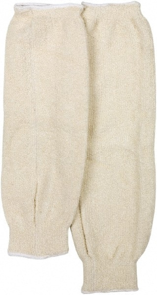 Cut-Resistant Sleeves: Size One Size Fits All, Terry Cloth, Natural