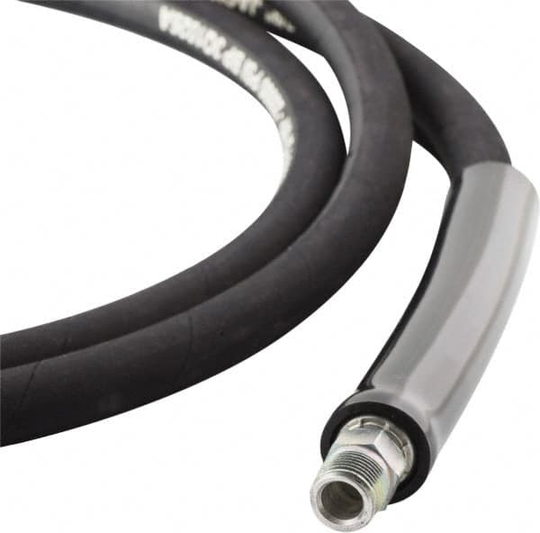Value Collection Hydraulic Pump Hose: 1/4 ID, 20' OAL, Rubber - Black | Part #WS-MH-HPC1-098