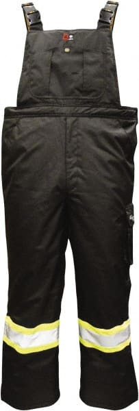 M Black Flame Resistant Insulated Rain Bib Pants