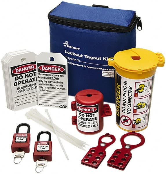 Ability One 5925016511995 27 Piece Lockout Tagout Kit 