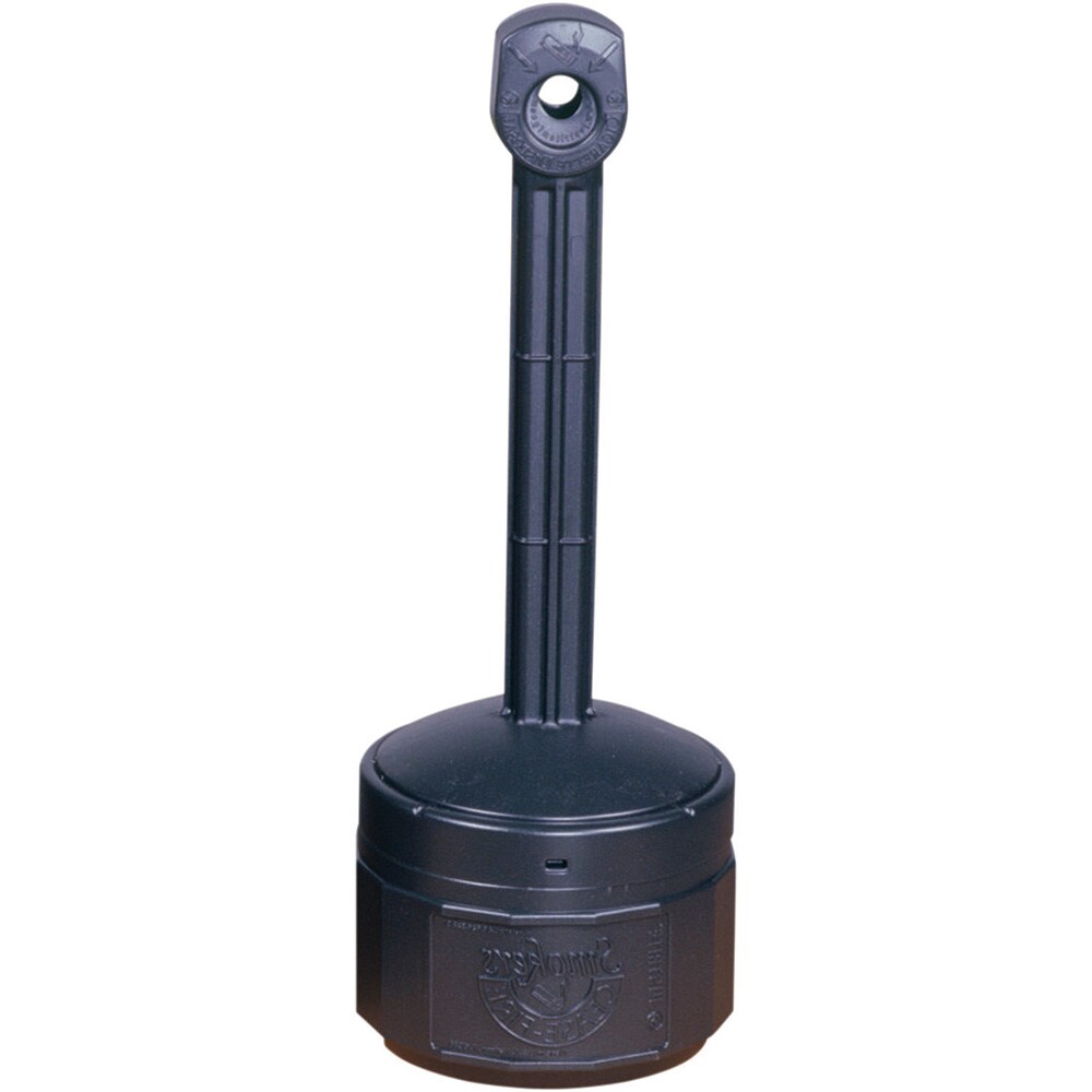 Cigarette-Waste Receptacles & Butt Cans; Type: Cigarette/Cigar Receptacle ; Material: Polyethylene ; Volume Capacity (Gal.): 1.00 ; Wall Mount: No ; Height (Decimal Inch): 30.000000 ; Diameter (Inch): 11