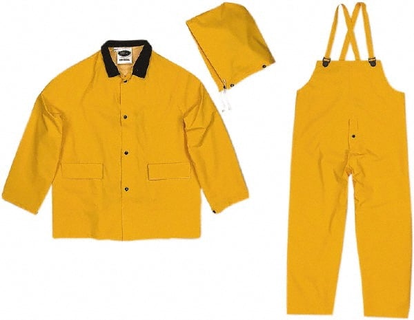 Viking 35100-XL Suit with Pants: Size XL, Yellow, Polyester & PVC 