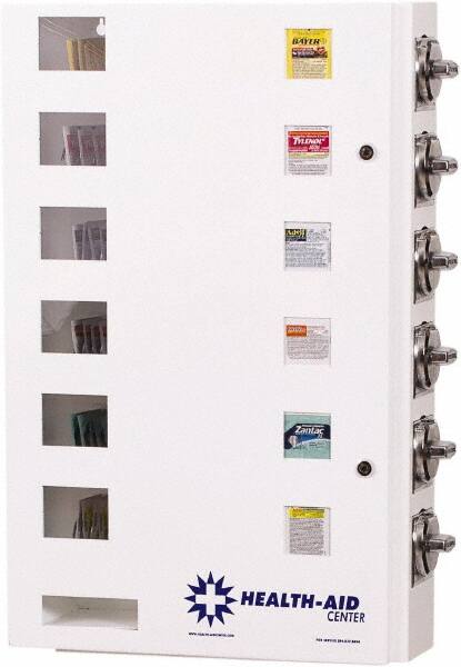Medical Vending Machines & Dispensers; Height (Inch): 29-1/2 ; Width (Inch): 20 ; Depth (Inch): 5-1/2 ; Number of Shelves: 6 ; Door Type: Manual Closing ; Shelf Type: Adjustable