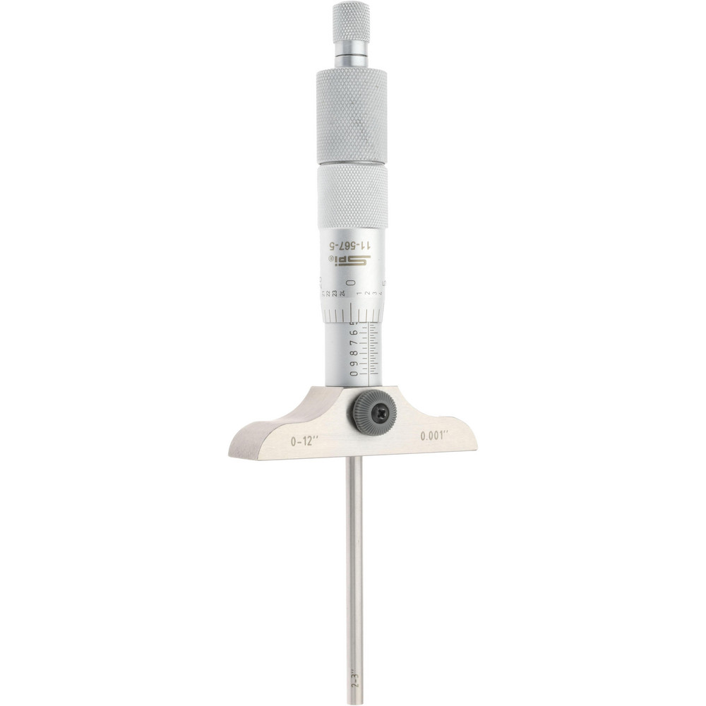 SPI Mechanical Depth Micrometer 12'' Range, 12 Rods MSC Direct