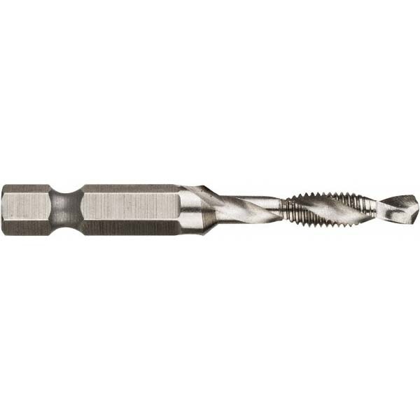 Combination Drill Tap: #12-24, 2B, 3 Flutes, High Speed Steel