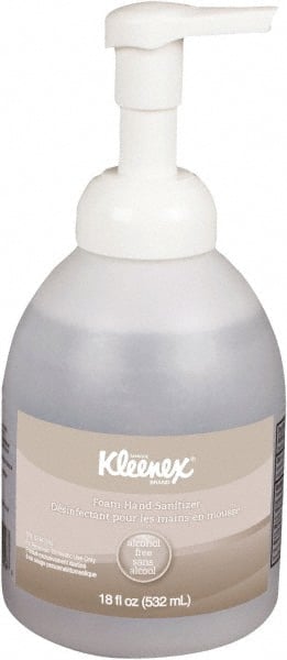 Kleenex 45827 Hand Sanitizer: Foam, 18 oz, Pump Spray Bottle, Alcohol-Free 