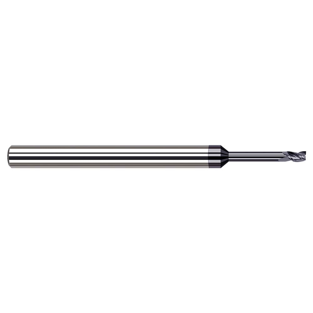 Harvey Tool 934916-C3 Square End Mill: 1/4" Dia, 3 Flutes, 3/8" LOC, Solid Carbide, 30 ° Helix Image