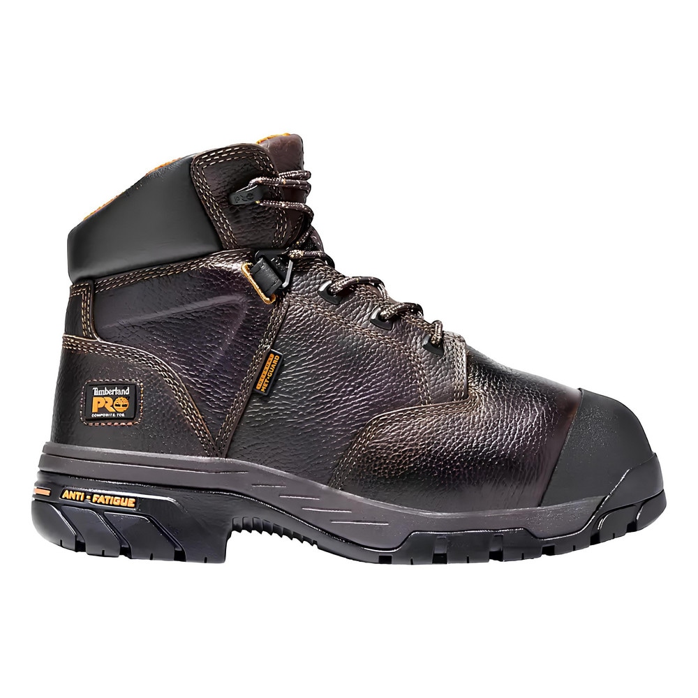 Work Boot: Size 13, 6" High, Leather, Composite Toe