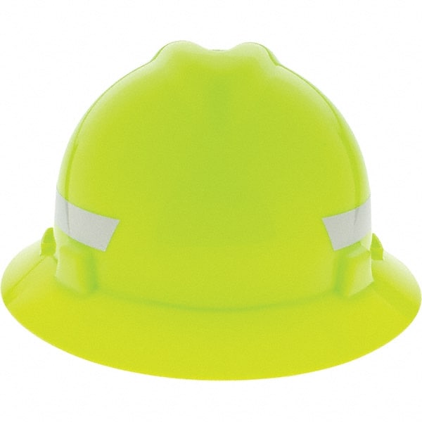 Hard Hat: Impact Resistant, V-Gard Slotted Cap, Type 1, Class C, 4-Point Suspension
