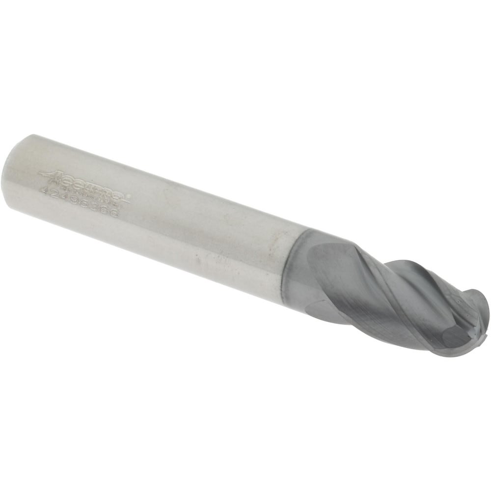 Accupro 6502730 Ball End Mill: 0.3125" Dia, 0.4375" LOC, 4 Flute, Solid Carbide Image