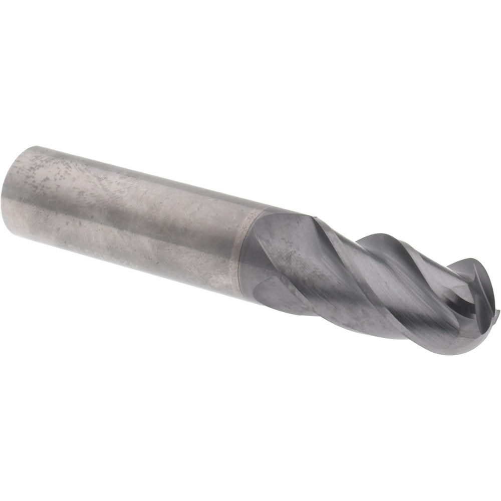 Accupro 6502744 Ball End Mill: 0.625" Dia, 1.25" LOC, 4 Flute, Solid Carbide 