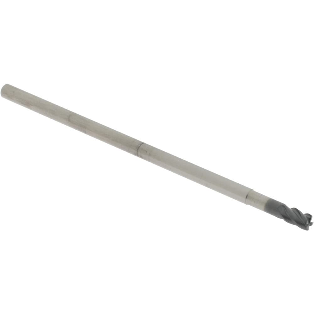 Corner Radius End Mill: 1/8" Dia, 5/32" LOC, 38 deg Helix, Corner Radius End, Centercutting Series HS