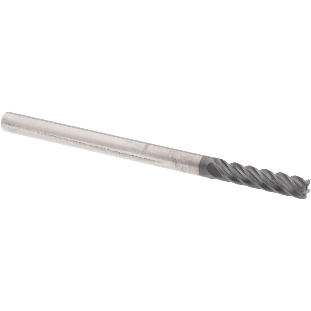 Accupro 6502783 Corner Radius End Mill: 1/8" Dia, 1/2" LOC, 0.02" Radius, 5 Flutes, Solid Carbide Image