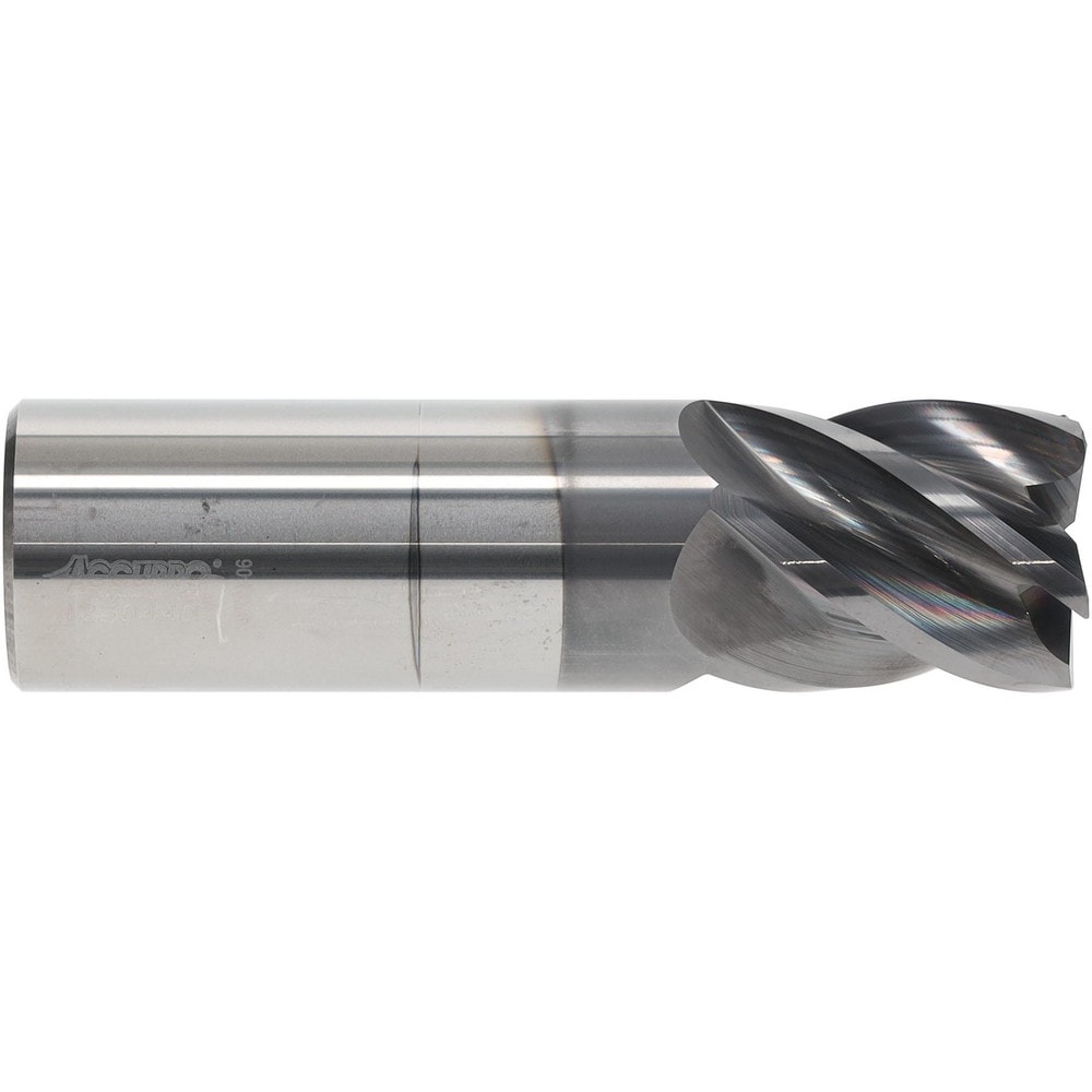 Accupro 6502817 Corner Radius End Mill: 1-1/4" Dia, 1-1/2" LOC, 0.03" Radius, 5 Flutes, Solid Carbide Image